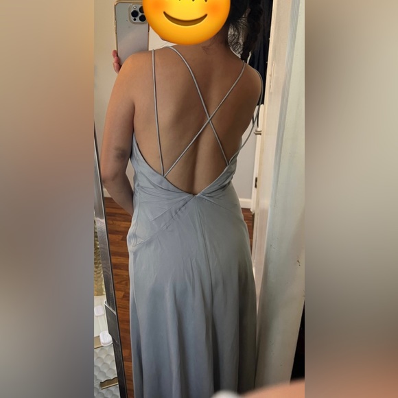 Fame and Partners blue prom, evening maxi dress, Size 0 - Picture 4 of 12